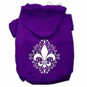 XS DOG HOODIE chihuahua teacup yorkie FLEUR DE LIS DOG SWEATSHIRT clothe US MADE