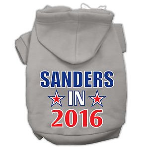 DOG SWEATSHIRT boxer collie lab pit bull DOG HOODIE VOTE SANDERS clothe USA MADE