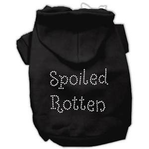 DOG HOODIE collie basset hound pit bull DOG HOODIE "SPOILED" clothes USA MADE
