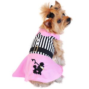 XS DOG DRESS teacup yorkie chihuahua maltese POODLE SKIRT DRESS SHIPS FROM USA