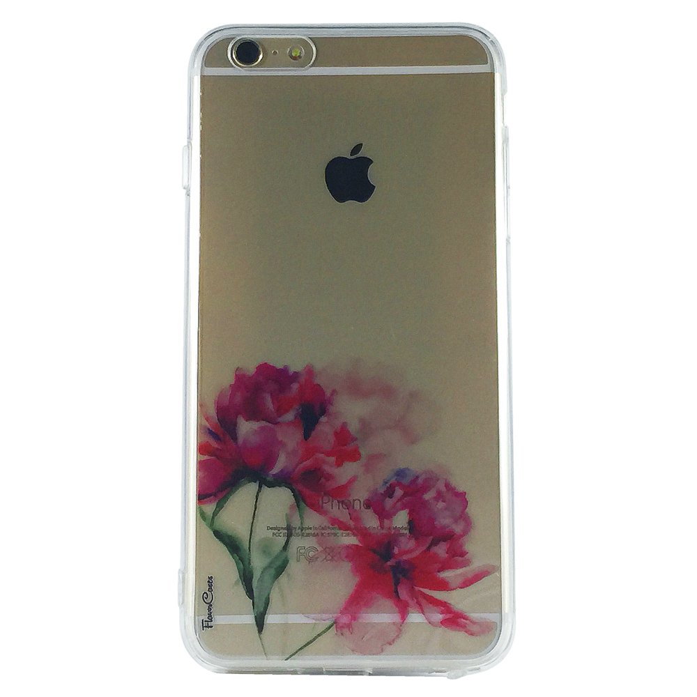 Petite Peonies - New Floral Transparent Cell Phone Case iPhone 6 plus ip6 plus