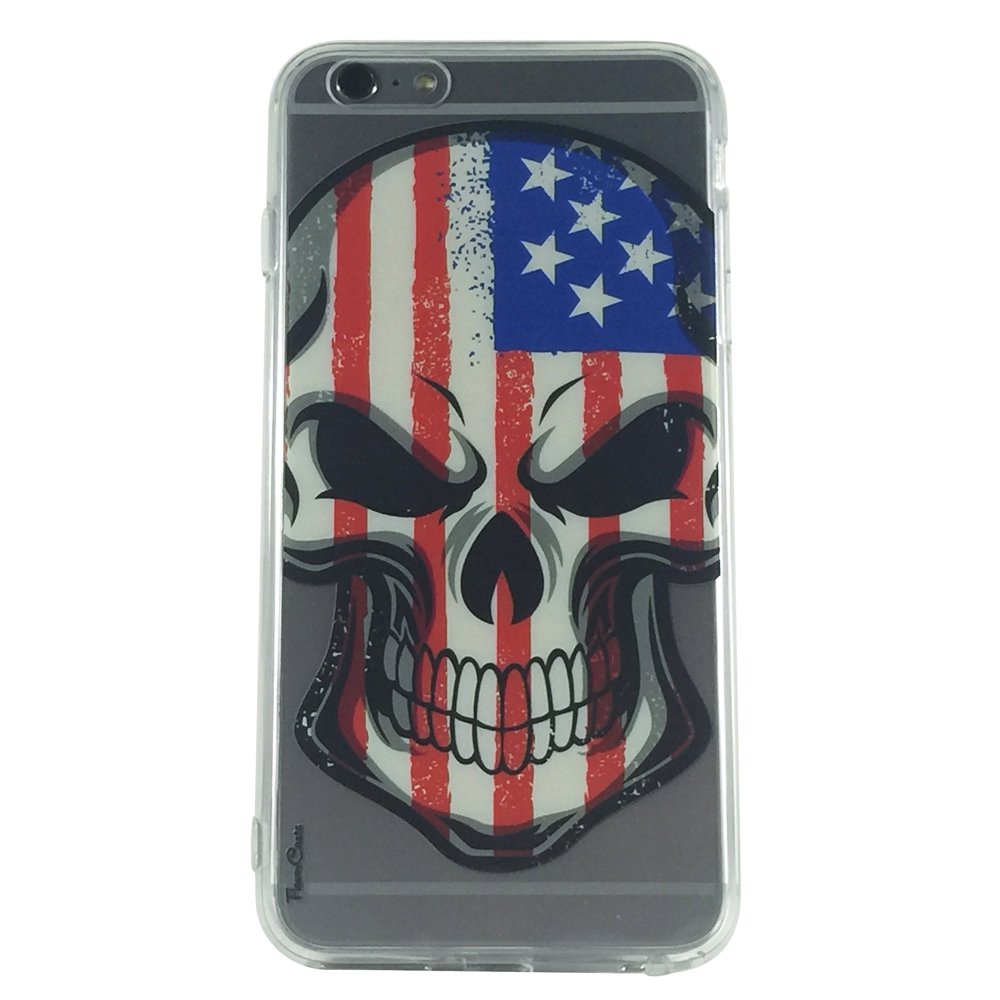 Stars & Stripes -New USA Skull Cell Phone Case iPhone 6 plus ip6 plus