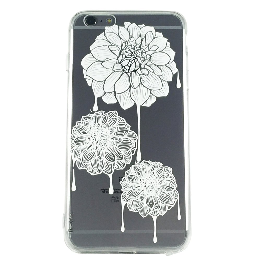 White Dahlia Drip Flowers - New Floral Dahlia Cell Phone Case iPhone 6 plus ip6 plus