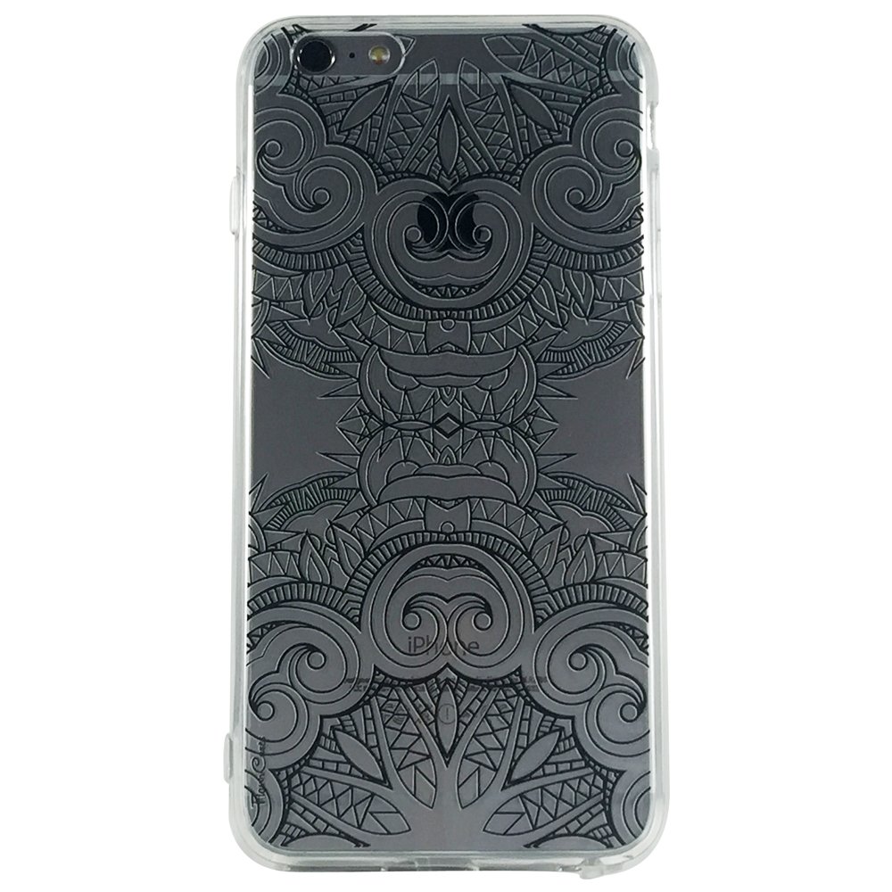 Black Mandala Pattern Type 2 - New Henna Mandala Cell Phone Case iPhone 6 ip6