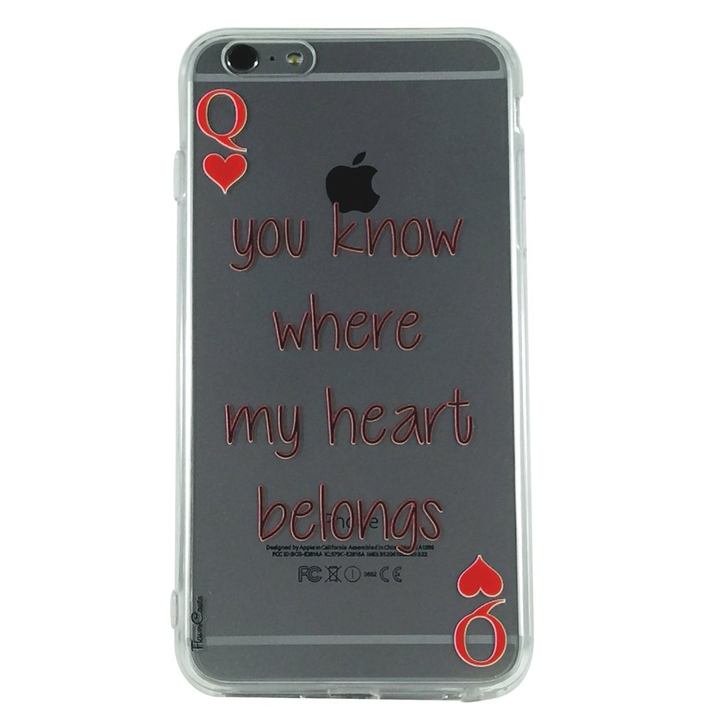 You Know Where My Heart Belongs - New Phrase Quotes Cell Phone Case iPhone 6 plus ip6 plus