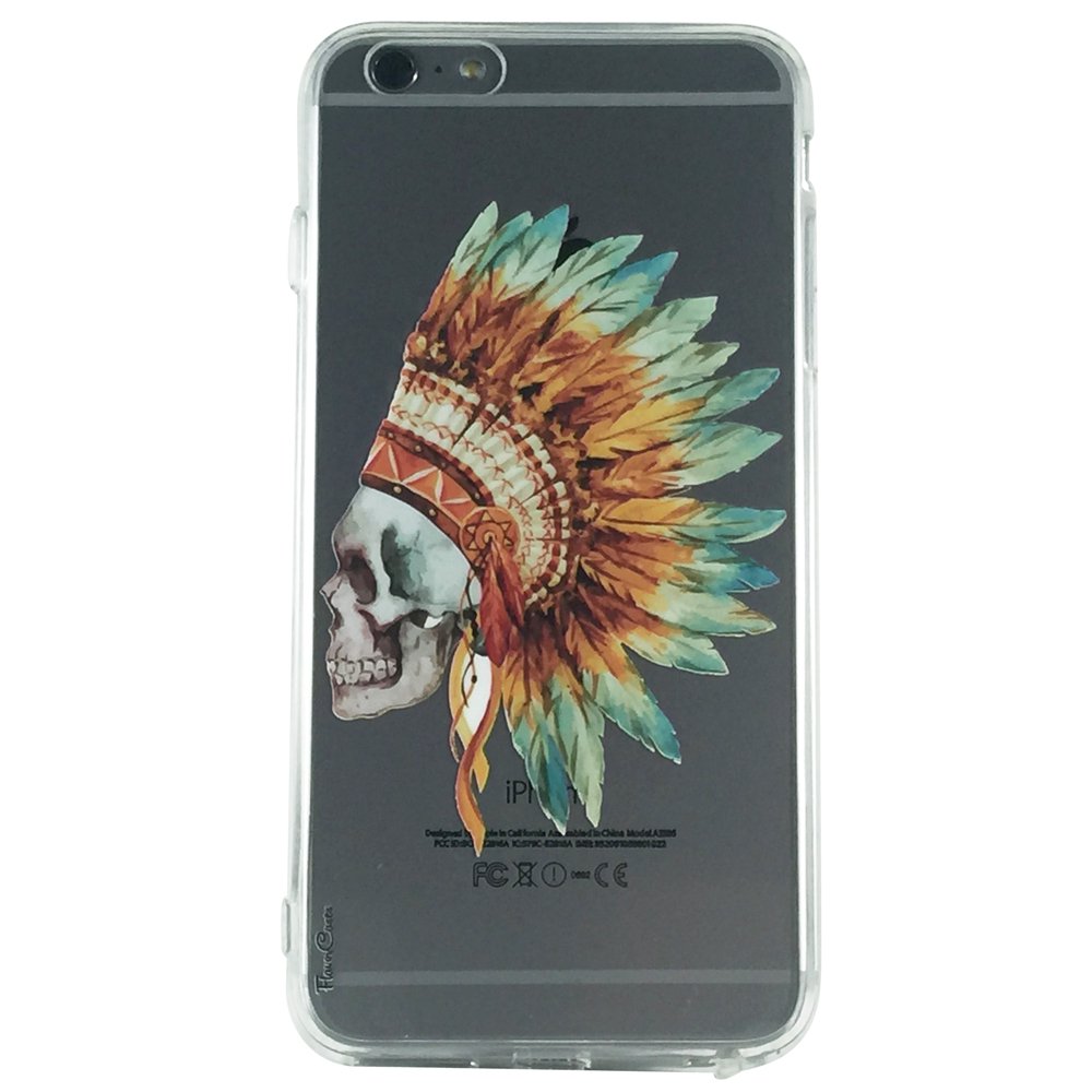 Indian Skull Warrior - Skull Warrior Gothic Cell Phone Case iPhone 6 ip6