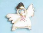 Angel Tac Pin - Pink Ribbon - Breast Cancer Awareness