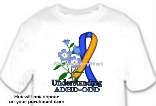 T-shirt, Understanding ADHD-ODD Awareness - Forget Me Not - (adult 2xLg - 3xlg)