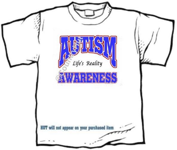 T-shirt, LIFE'S REALITY, Autism Awareness - (adult Xxlg)