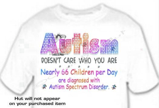 T-shirt, DOESN'T CARE WHO YOU ARE Autism Awareness - (Adult 4xLg - 5xLg)