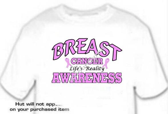 T-shirt, BREAST CANCER Awareness, LIFE'S REALITY - (adult 3xlg)