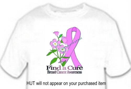 T-shirt, BREAST CANCER AWARENESS, FORGET ME NOT - (adult Xxlg)
