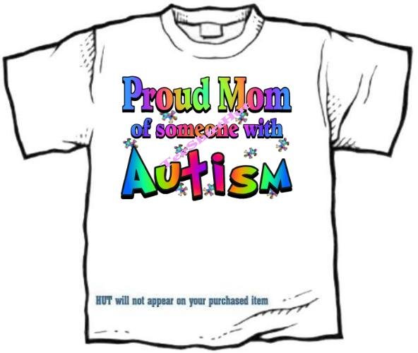 T-Shirt , Autism Awareness PROUD MOM #3 - (adult Xxlg)