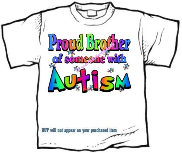 T-Shirt , Autism Awareness PROUD BROTHER #3 - (adult 3xlg)