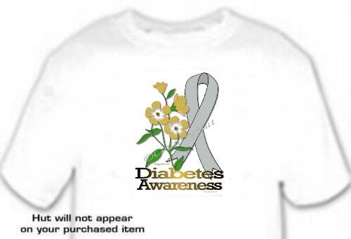 T-shirt, DIABETES Awareness FORGET ME NOT - (adult Xxlg)