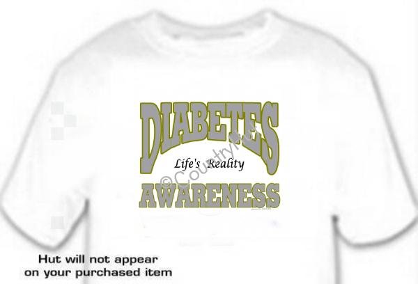 T-shirt, DIABETES Awareness, Life's Reality - (Adult 4xLg - 5xLg)
