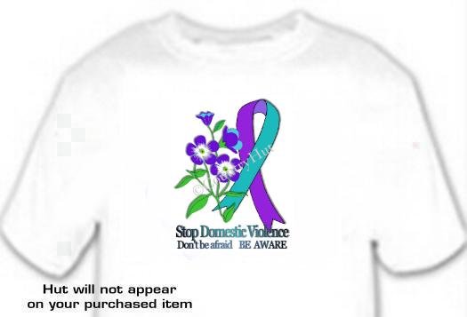 T-shirt, DOMESTIC VIOLENCE, FORGET ME NOT Be Aware - (Adult 4xLg - 5xLg)