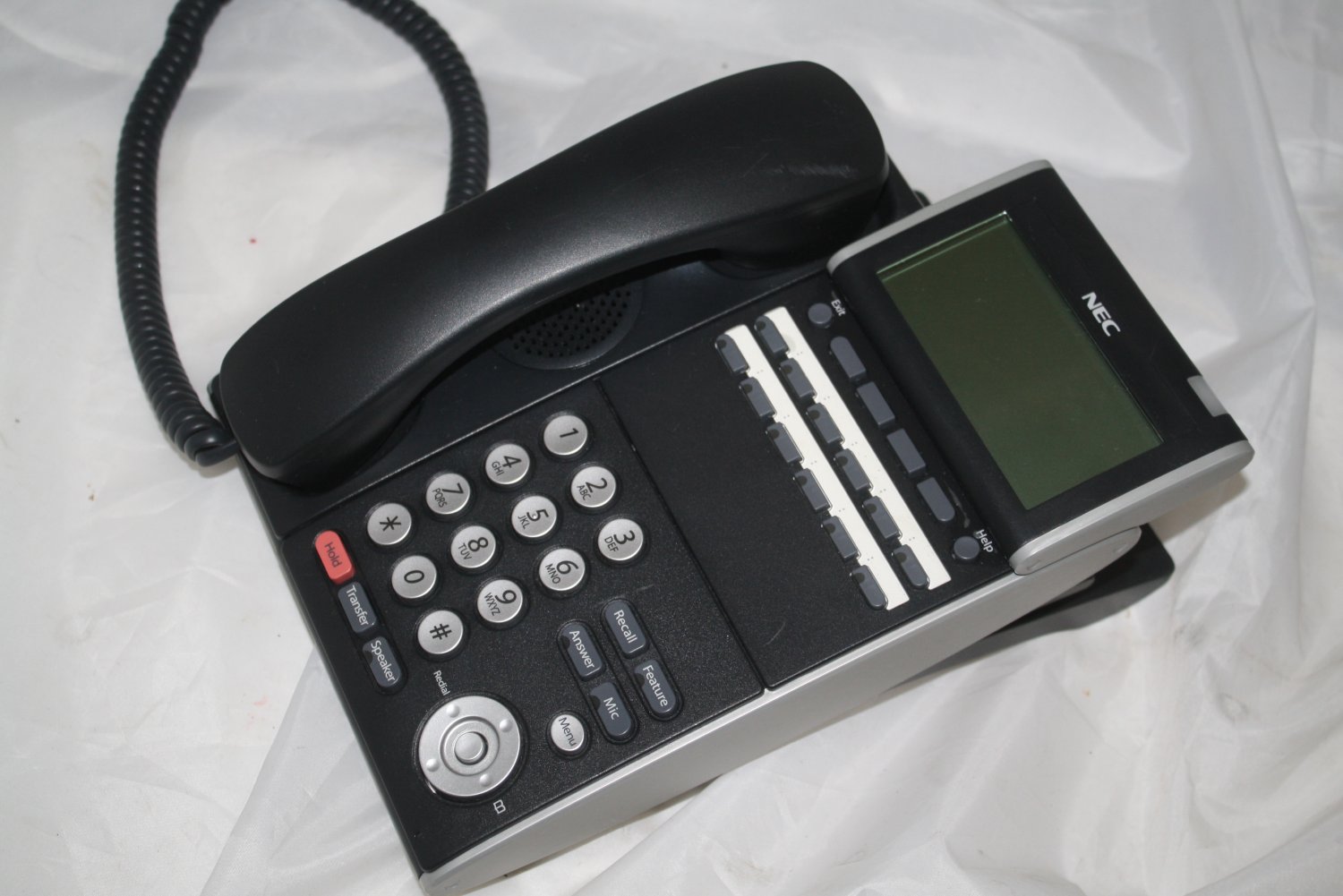 NEC DTL12D1 (BK) DT330 12 Button Display Digital Phone Black 516