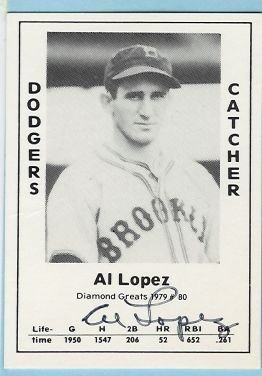 Al Lopez Autograph card TCMA # 80 1979