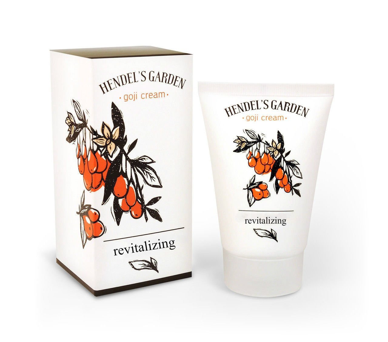 Revitalizing Goji berries Cream 50ml. Hendels Garden smooth skin cream. Genuine.