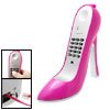 Pinkish High-Heel Stiletto Shoe Telephone Corded Phone
