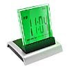 Charming Desktop Alarm Clock with Calendar Temperature Light (Model: HSD110A) Silver