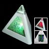 Pyramid Digital Alarm Clock with Color Changing Night Light