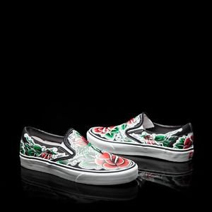 BRAND NEW Limited Edition Tattoo Rose Vans Shoes - Oliver Peck, Rockabilly, Punk