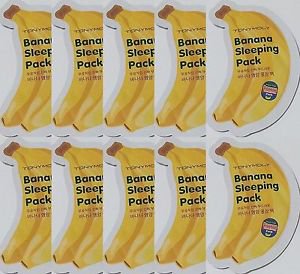TONYMOLY Tony Moly Banana Sleeping Pack Creme Mask 10 Pcs Sample, Ships from USA