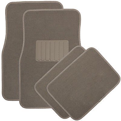 Car Auto Floor Mats for Toyota Camry 4pc Heavy Duty Semi Custom Fit Beige Carpet