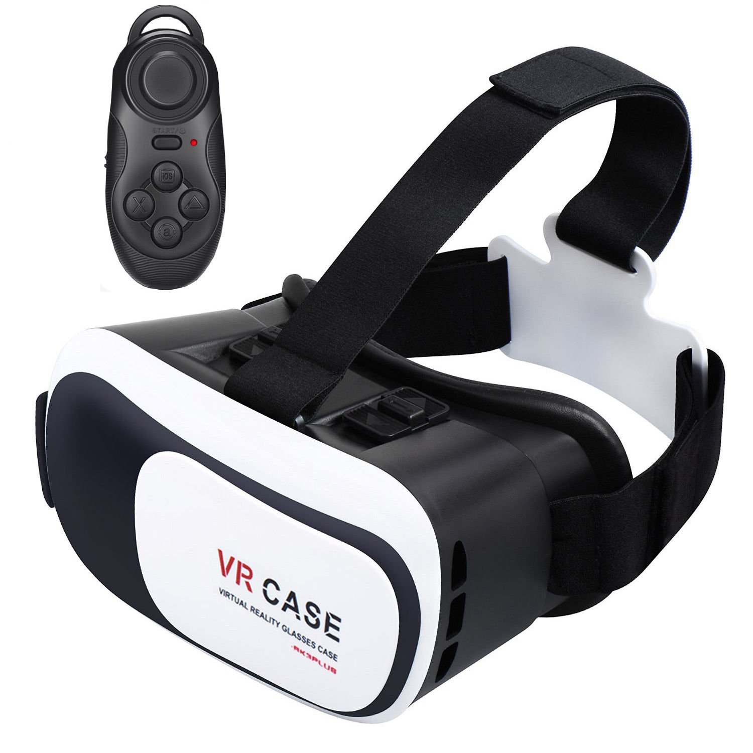 New Virtual Reality VR Headset 3D Glasses With Remote for Android IOS iPhone Samsung