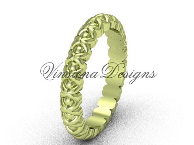 14kt yellow gold wedding band VD1008