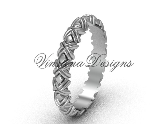 Platinum wedding band VD10011