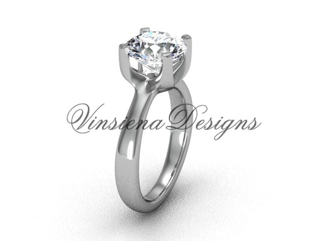 14kt white gold engagement ring VD10021