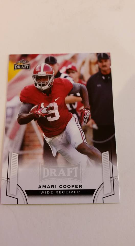 2015 Leaf draft Amari Cooper Rookie card alabama oakland raiders