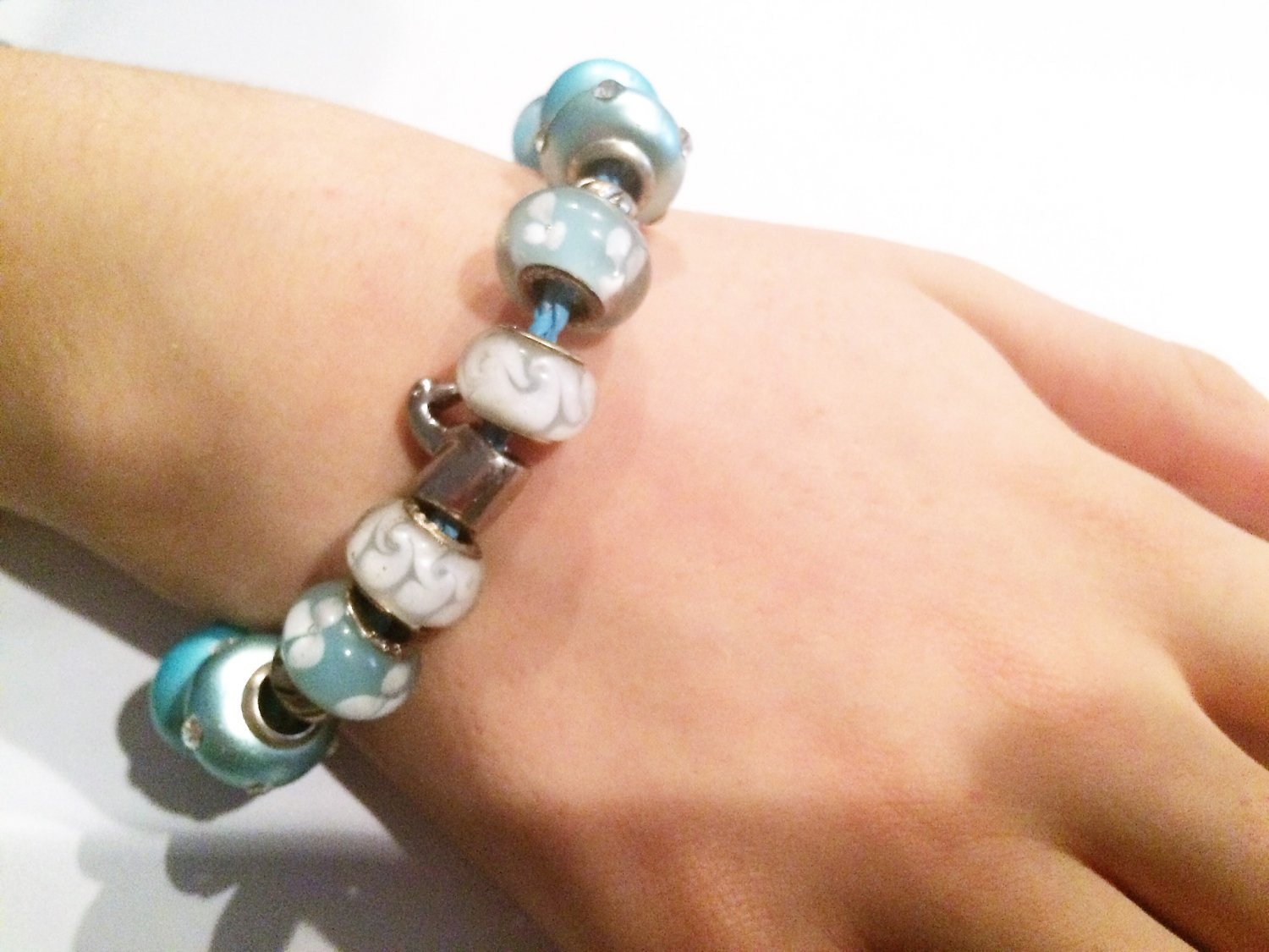 Blue Swan European Charm Bracelet