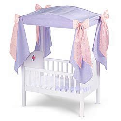 Baby Cribs  Canopy on American Girl Bitty Baby Crib  Canopy   Mobile New   Hard To Find