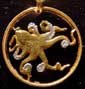 Cut Coin Jewelry Pendant - Necklace - Octopus (tako)