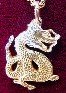 Dragon Pendant Necklace - nickle material dipped in 14K gold