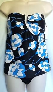 DKNY BANDEAU TANKINI AND CLASSIC BOTTOM, SIZE SMALL