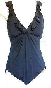 BEACH HOUSE RUFFLED ONE PIECE SWIMWEAR,SIZE S/8