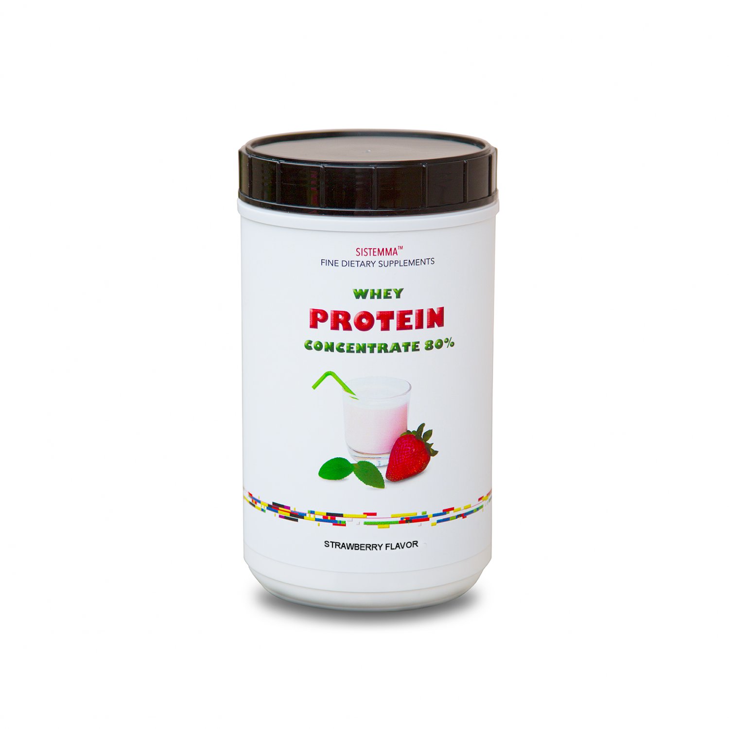 Whey Protein Concentrate with amazing Organic Strawberry flavor.