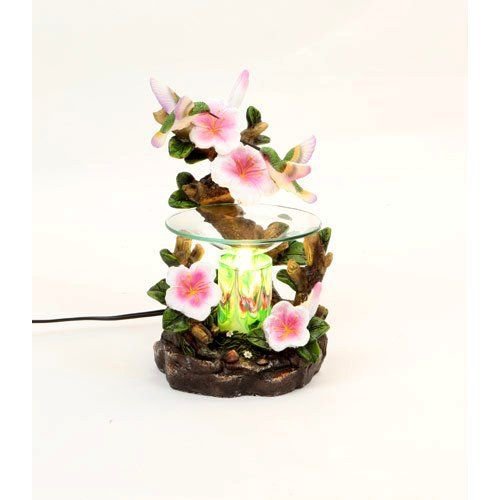 Hummingbird Flower Burner Wax Tart Oil Candle Warmer Electric Polyresin