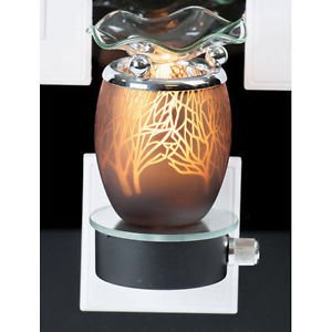 Brown Tree Plug In Burner Wax Tart Oil Warmer Wall Outlet Night Light