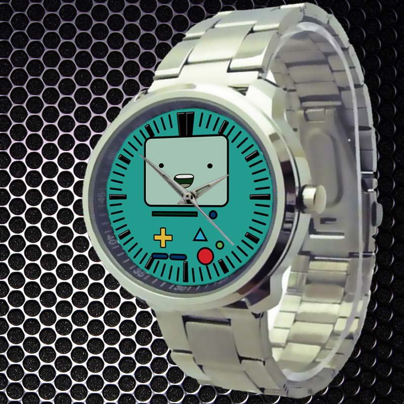 cool adventure time finn & jake Beemo Bmo Stainless Steel Wristwatches