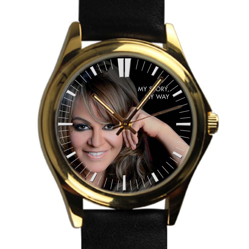 cool Jenni Rivera Memoriam RIP mexico leather gold Wristwatches