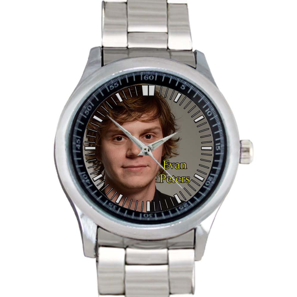 cool evan peters signature Stainless Steel Wristwatches