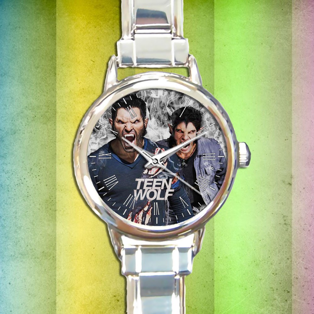 cute teen wolf season Tyler Posey round charm watches stainless steel