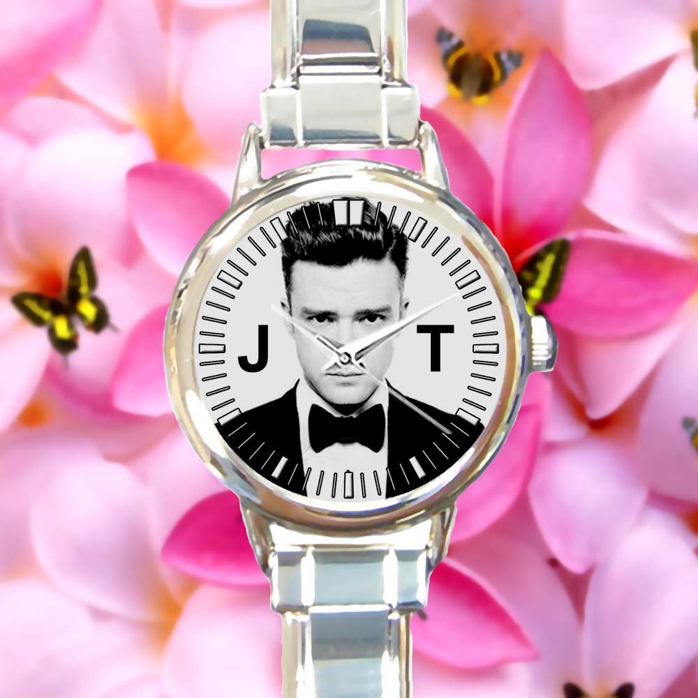 cute justin timberlake mirrors 20 I 20 round charm watches stainless steel