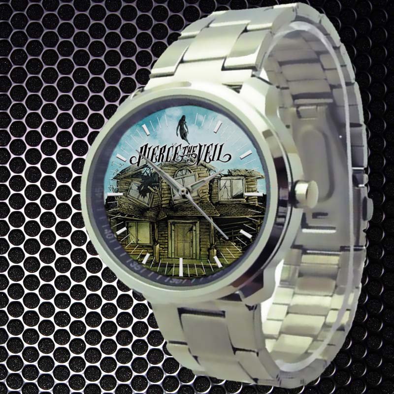cool pierce the veil Vic mike Fuentes Stainless Steel Wristwatches